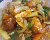 鶏唐揚げの酢鶏(∩´∀`∩)作り方5写真