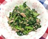 5分で副菜！大根の葉とツナの炒め物♥︎作り方5写真