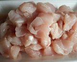 鶏胸肉の大葉チーズ炒め作り方1写真