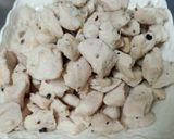 鶏胸肉の大葉チーズ炒め作り方4写真