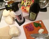 フライパンとバーナーで本格ピザを焼く作り方1写真
