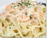 サーモンクリームパスタ作り方4写真