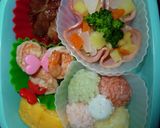 お弁当に彩り✿可愛いハムカップ作り方4写真