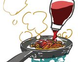 ナポリタン目玉焼きのせ作り方7写真