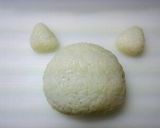 キャラ弁❈沖縄アグーキティおにぎり作り方1写真