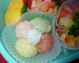 お弁当に彩り✿可愛い花おにぎり作り方2写真