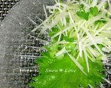 お刺身の『けん(つま)』セロリ＆貝割れ作り方5写真