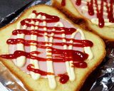 *朝食に♪簡単ハムチーズトースト*作り方1写真