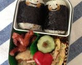 簡単かわいいお弁当 〜顔おにぎり作り方3写真