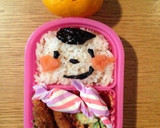 簡単かわいいお弁当 〜日の丸顔弁当作り方2写真