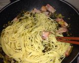 ガツガツいけちゃう〜ベーコン高菜パスタ♬作り方4写真