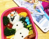 アナ雪オラフ弁当作り方5写真