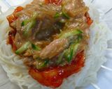 梅ツナなめたけのさっぱり冷麺作り方5写真