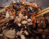 お豆がタップリ♡ひじきの煮物♪作り方9写真