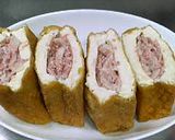 カリッと厚揚げコンビーフ詰め作り方4写真
