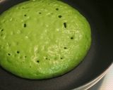 ふんわり、小松菜ホットケーキ作り方3写真
