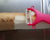 簡単！長いもの千切り♬ (切り方)作り方1写真