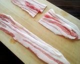 キャベツの豚バラ巻きdeウスターマヨ炒め作り方3写真