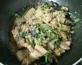 豚肉とナスとニラの味噌炒め♪作り方7写真