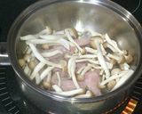 王道!ベーコンしめじのクリームパスタ作り方1写真