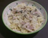 王道!ベーコンしめじのクリームパスタ作り方4写真