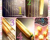 竹串でお花のゆで卵＊キャラ弁おかずに＊作り方1写真