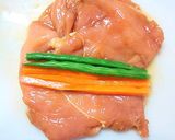 鶏肉の野菜巻き♡和風チキンロール作り方6写真