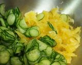 夏みかんで爽やかさUP！サラダ風冷麺♪作り方3写真