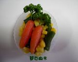 キャラ弁*にんじんを持ったうさぎちゃん作り方8写真