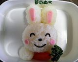 キャラ弁*にんじんを持ったうさぎちゃん作り方7写真