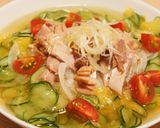 夏みかんで爽やかさUP！サラダ風冷麺♪作り方10写真