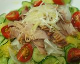 夏みかんで爽やかさUP！サラダ風冷麺♪作り方9写真