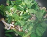 豚小間切れ肉と小松菜炒め・のせご飯作り方8写真