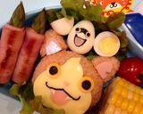 ジバニャン弁当…♩作り方1写真