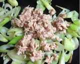 柚子胡椒香る＊ツナと長ネギの和風パスタ作り方6写真