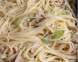 柚子胡椒香る＊ツナと長ネギの和風パスタ作り方7写真