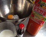 野菜ジュースでヘルシーフレンチトースト作り方1写真