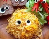 錦糸卵でキャラ弁＊もじゃもじゃおにぎり作り方4写真