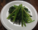 ほうれん草の塩炒め作り方5写真