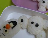 キャラ弁オラフアナと雪の女王作り方2写真
