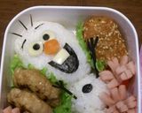 キャラ弁オラフアナと雪の女王作り方3写真