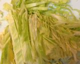 キャベツ半分イカサラダ作り方1写真