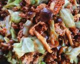 絶品♡キャベツときのこの肉味噌炒め☆作り方4写真
