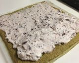 抹茶あずきクリームのロールケーキ作り方10写真