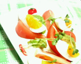 半熟卵とアボカドサラダ☆ワサマヨソースで作り方4写真