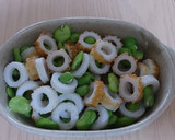そら豆とちくわのマヨネーズ焼き作り方3写真