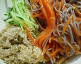 ♔ぷちぷちキヌア♔胡桃ごまドレ蕎麦サラダ作り方11写真