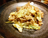 にんにくマヨ♡豚肉としろ菜の生姜焼き。作り方4写真