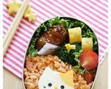 おすわりネコちゃん＊キャラ弁作り方9写真