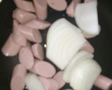 簡単☆新玉ねぎ&魚肉ソーセージ炒め作り方4写真
